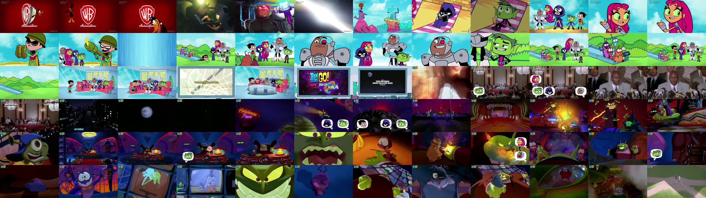 Genç Titanlar Space Jam İzliyor