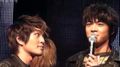 [fancam] 110220 Onew funny face + Taemin incites Minho to stare at Key @ Santafe Special Event - SHINee