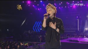 SHINee (Jonghyun)  Gone + Geojitmal with Junsu 2PM, K.Will, Kim Tae Woo 291209 on Gayo Daejun - 